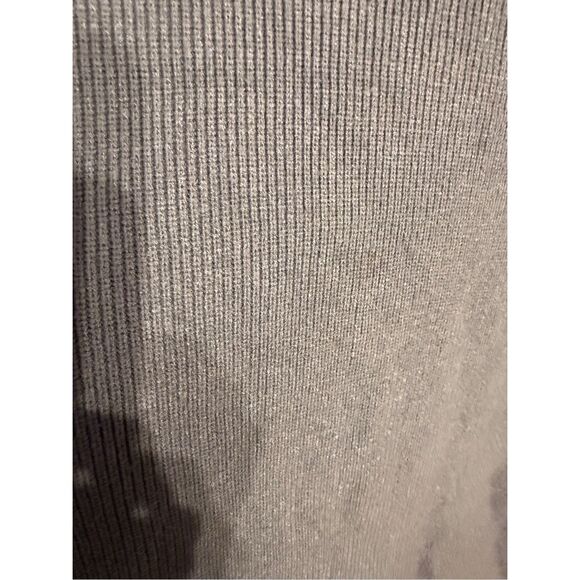 Free People Ottoman Slouchy Tunic Sweater Womens M Funnel Neck Ribbed Knit Slate - Picture 4 of 9